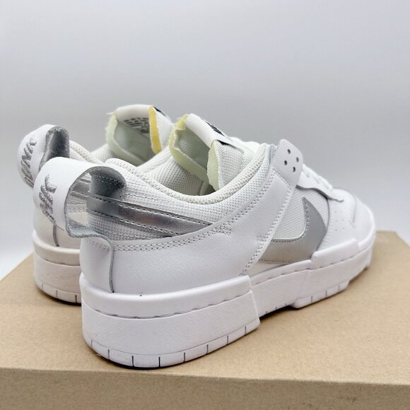 Nike Dunk Low Disrupt White Silver Black DJ6226-100 Running Shoes Women’s US 10 - Picture 6 of 12